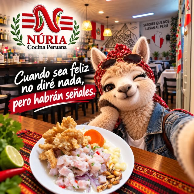 Mascota llama de Núria