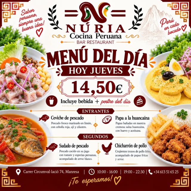Menú del día del jueves